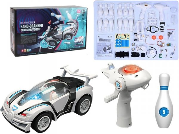 DIY Zbuduj To Sam Samochód Auto Dynamo Pilot + Kręgle Zabawka edukacyjna dla dzieci