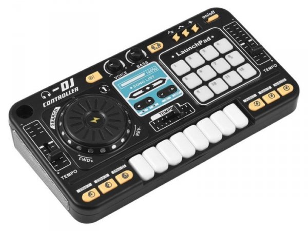 Konsola Dj dla dzieci Organki Zabawka muzyczna Elektroniczny Mikser Kontroler Mikrofon Konsoleta Światło LED