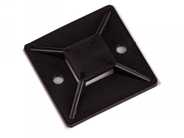 Uchwyt Do Opaski Samozaciskowej 25x25mm, Samoprzylepna, Zestaw 100 Sztuk Mocowanie Opaski Kablowej Trytytki
