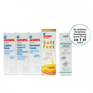 PROMOCJA Gehwol 4 kremy + krem Intensive 75ml za 1zł netto