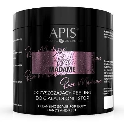 Apis Rose Madame, Oczyszczający peeling do ciała, dłoni i stóp,700 g