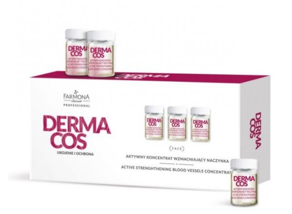 Farmona Dermacos - Aktywny koncentrat wzmacniający naczynka 10x5ml