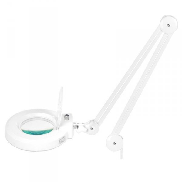 Lampa lupa led S5 + statyw led reg. natężenie światła biała