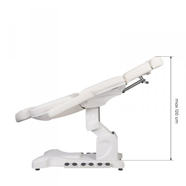 Fotel kosmetyczny do pedicure elektryczny Azzurro 708BS Exclusive Pro 3 silniki z podgrzewaniem biały