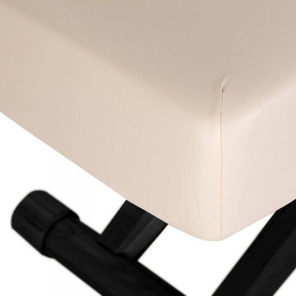 Leżanka SPA Sillon Siesta kremowa z czarną podstawą