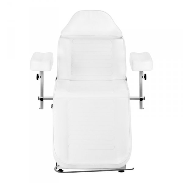 Fotel kosmetyczny hydrauliczny Sillon A 210DH z kołyską biały