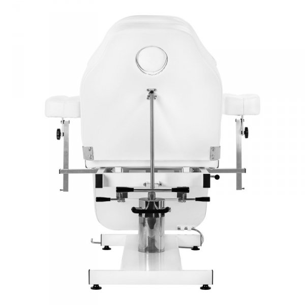 Fotel kosmetyczny hydrauliczny Sillon A 210DH z kołyską biały