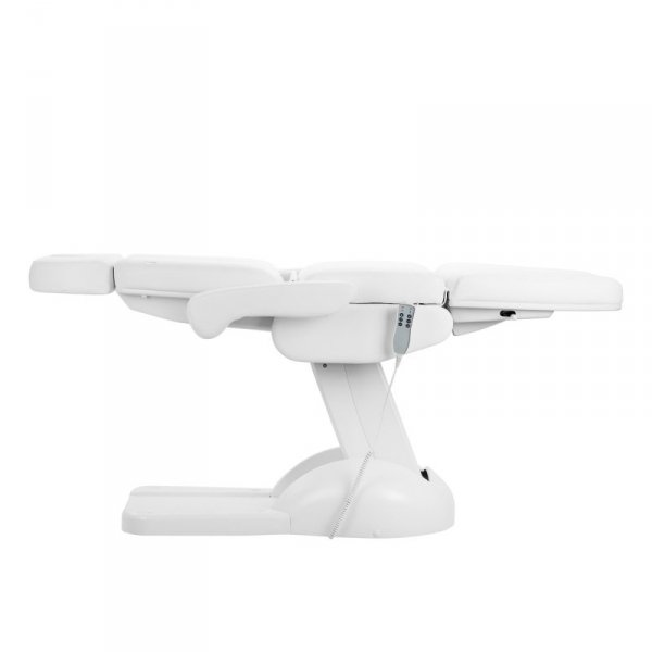 Fotel kosmetyczny elektr. Azzurro Lux 3m pedi biały