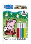 Świnka Peppa Numerkowe kolorowanki 2 Peppa i jej świat