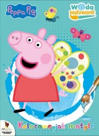Świnka Peppa Wodą malowane Kolorowe jak motyle 