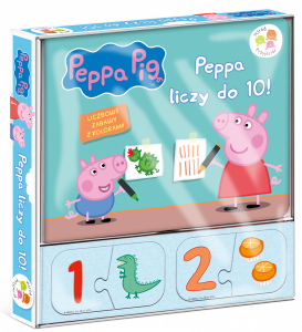 Świnka Peppa Wśród przyjaciół Peppa liczy do 10! (30 puzzli)