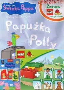 Świnka Peppa magazyn Wydanie specjalne Papużka Polly z LEGO duplo + niespodzianka
