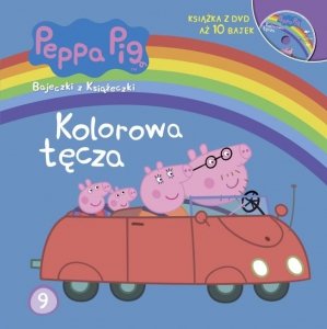 Świnka Peppa Bajeczki z Książeczki 9 Kolorowa tęcza - książka z płytą DVD