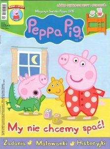 Świnka Peppa magazyn 8/2015 My nie chcemy spać + ŁÓŻKO