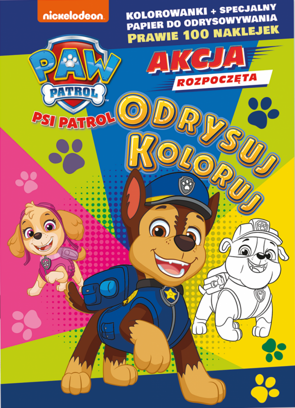 Psi Patrol Odrysuj Koloruj 1 Akcja rozpoczęta