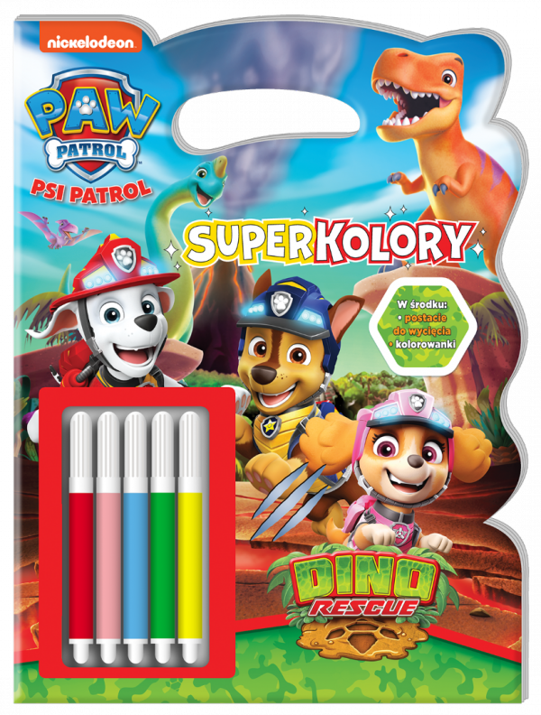 Psi Patrol Superkolory 3 Akcja z dinozaurami