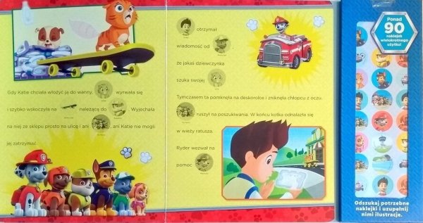 Psi Patrol Wesoły świat naklejek Akcja w zatoce