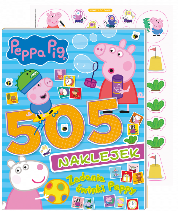 Świnka Peppa 505 naklejek 4 Zadania świnki Peppy