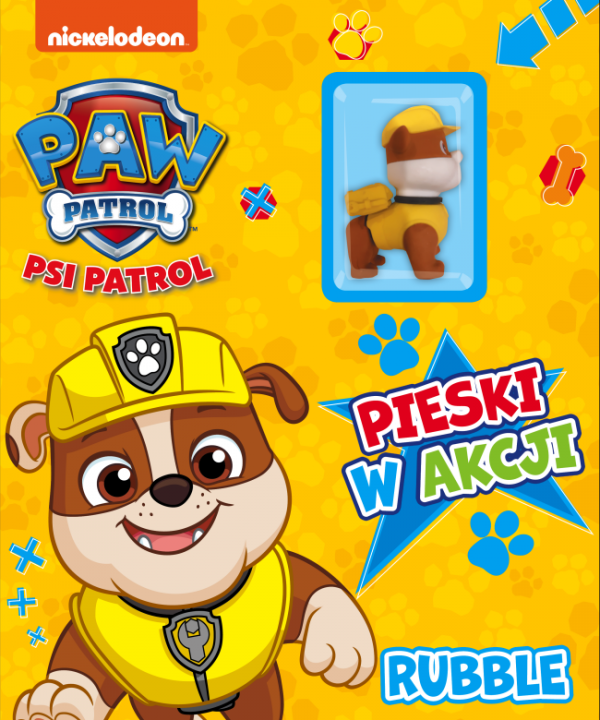 Psi Patrol Pieski w akcji 5 Rubble (z figurką)