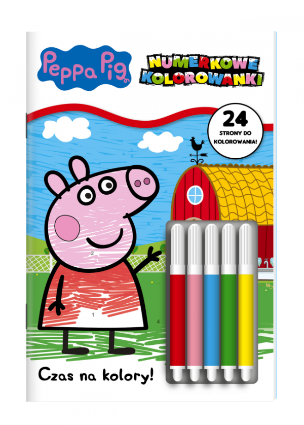 Świnka Peppa Numerkowe kolorowanki 1 Czas na kolory!