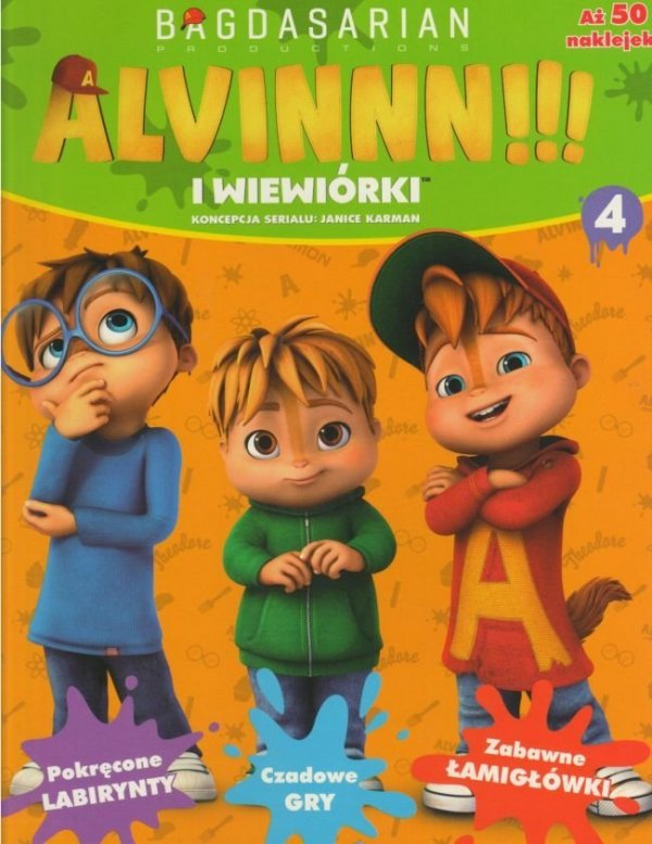 Alvin i wiewiórki 4 (z naklejkami)