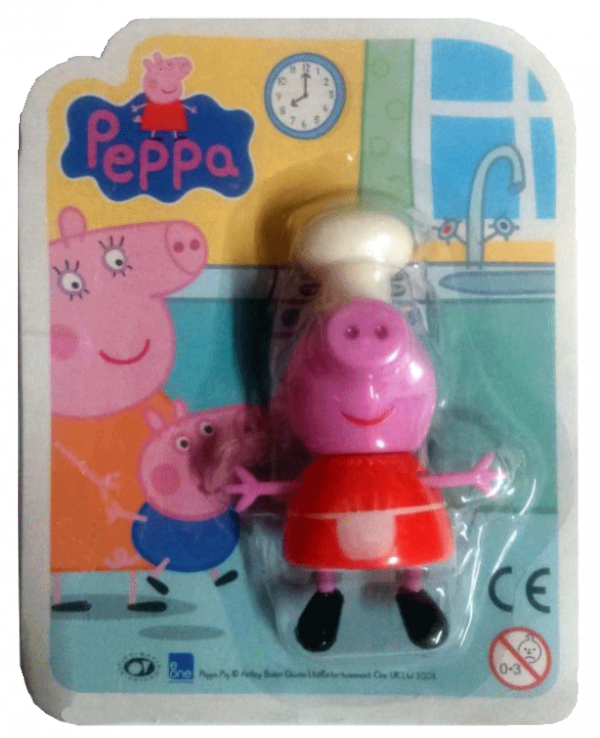 Świnka Peppa zestaw 2 książki Chrum (Najlepszy przyjaciel i Malowany świat) + figurka PEPPY KUCHARKI