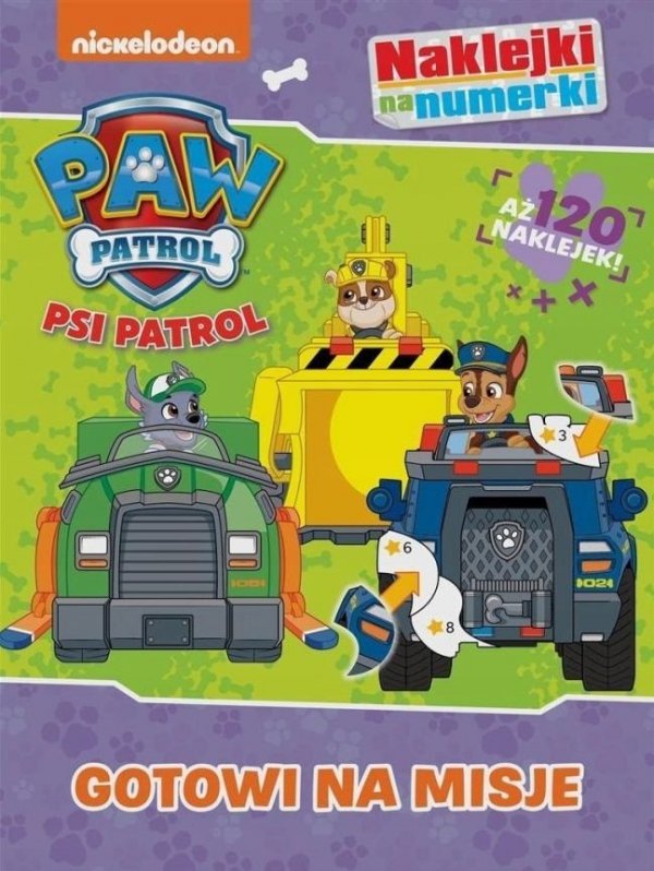 Psi Patrol Naklejki na numerki 2 Gotowi na misje
