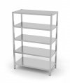 Regał magazynowy, 5 półek pełnych 1400 x 500 x 1800 mm POLGAST 335145 335145