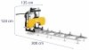Trak taśmowy - 2,6 kW - 2800 obr./min - przenośnik rolkowy 3 m MSW 10062515 MSW-WOOHS-E3600K