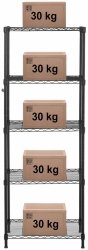 METALOWY DRUCIANY REGAŁ 5-PÓŁKOWY  ROYAL CATERING 10011582 RCMR-1500P19T