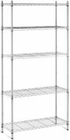 Regał metalowy - druciany - 350 x 900 x 1800 mm - szary ROYAL CATERING 10011224 RCMR-1800P25 
