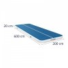 Nadmuchiwana mata gimnastyczna - 600 x 200 x 20 cm - niebiesko-biała GYMREX 10230115 GR-ATM9