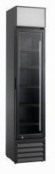 Szafa chłodnicza przeszklona RQ216-BLACK | 160 l | 390x475x1880 mm |