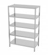 Regał magazynowy skręcany, 5 półek pełnych 1300 x 500 x 1800 mm POLGAST 335135SK 335135SK