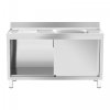Szafka ze zlewem - 1 komora 500 x 400 x 240 mm ROYAL CATERING 10012139 RC-IKS06