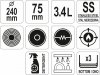 RONDEL DO SOSÓW SS 24CM YATO YG-00081 YG-00081