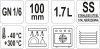 POJEMNIK GASTRONOMICZNY GN 1/6 100 YATO YG-00291 YG-00291