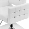Fotel fryzjerski Cottam z podnóżkiem 45-55cm 150kg PHYSA PHYSA COTTAM WHITE 10040757 4062859235770