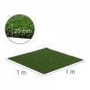 Sztuczna trawa - 100 x 100 cm - wysokość: 20 mm - szybkość ściegu: 13/10 cm - odporność na promieniowanie UV HILLVERT 10090287 HT-EAG-1X1