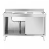 Szafka ze zlewem - 1 komora 500 x 400 x 240 mm ROYAL CATERING 10012138 RC-IKS05