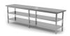 Stół centralny z dwiema półkami 2400 x 700 x 850 mm POLGAST 112247/2-6 112247/2-6