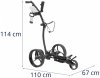 Wózek do golfa elektryczny - składany - zdalne sterowanie - 20 kg - aluminium UNIPRODO UNI_GT_02 10250805 4062859240828