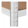 Regał magazynowy - 120 x 40 x 180 cm - 5 x 150 kg - szary MSW 10061984 MSW-STSH-31