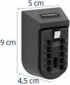 Skrzynka na klucze - 10-cyfrowy zamek szyfrowy - montaż ścienny STAMONY ST-KS-400 10240085 4062859177278