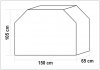POKROWIEC NA GRILLA 150 X 65 X 105CM YATO YG-20051 YG-20051