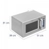Kuchenka mikrofalowa - gastronomiczna - 1550 W - 25 l ROYAL CATERING 10012919 RC-MV-05