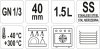 POJEMNIK GASTRONOMICZNY GN 1/3 40 YATO YG-00271 YG-00271