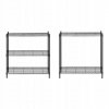 REGAŁ AŻUROWY 35x90x180cm 5 PÓŁEK 5x30kg CZARNY ROYAL CATERING 10011226 RCMR-1800P19B