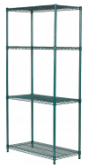 Regał antybakteryjny noMICRO siatkowy 4-półkowy 46x92x200 cm ULTRA POWER