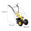 Ciągnik jednoosiowy 196 cm³ HILLVERT 10090377 HT-WB-650